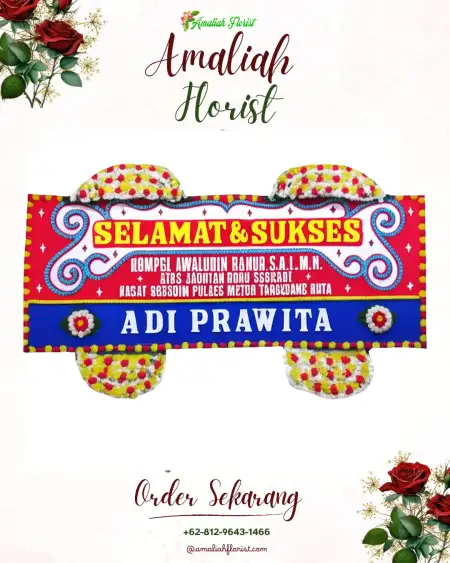 Papan Bunga Ucapan Selamat Kedunggempol